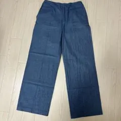 【アーバンリサーチ】青　ワイドパンツ・イージーパンツ　サイズ38