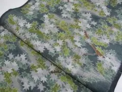 6419ーC　 正絹　大島紬　　着物解き　　37ｘ100ｃｍ 2枚