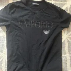 EMPORIO ARMANI ロゴプリント Tシャツ ブラックのサムネイル