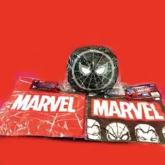 MARVEL マーベル　スパイダーマン ポーチ　ハンドタオル 3点セット