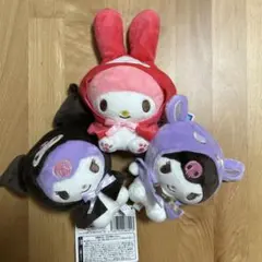 マイメロディ・クロミ　おめかしポンチョ付きぬいぐるみ