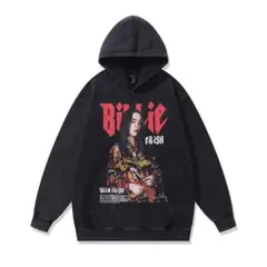Billie Eilish ビリー・アイリッシュ ヴィンテージ加工 パーカー S