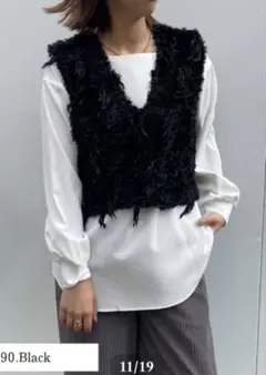 アンナケリー anna kerryさんのファーベスト　ブラック