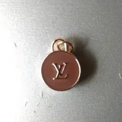 ヴィンテージルイ・ヴィトン ブラウン円形ボタンチャーム　１点