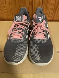 adidas スニーカー グレー ピンクのサムネイル