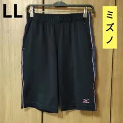 ミズノ ハーフパンツ LLサイズ ネイビー レディース