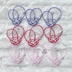 水引 水引き パーツ ハンドメイド 匿名配送 ピンク まとめ売り お祝い 雑貨