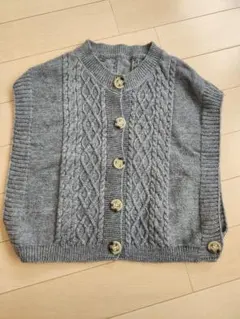 ニット☆ベスト☆グレー☆レディース