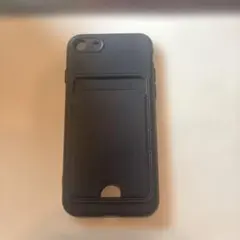 iPhone7 用 カード収納付きケース ネイビー　中古品