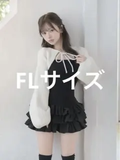darich ティアードフリルミニワンピース BLK FL