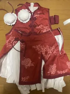 魔法少女まどか☆マギカ　まどマギ　佐倉杏子　チャイナ　コスプレ　ウィッグ S M