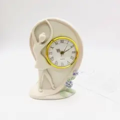バレリーナ陶磁器置き時計