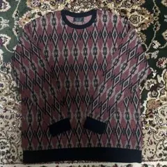 ZARA MAN ダイヤモンドパターン ニットセーター