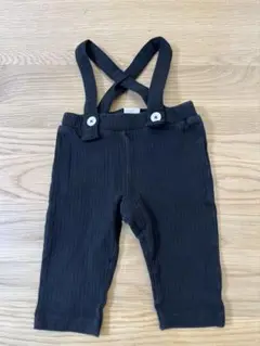 petit main サスペンダー付き ブラックボトムス 70センチ