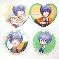 ワンド ユリウス クレパラ アニメイトカフェ コースター 4種セット