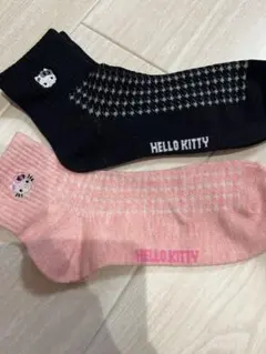 ハローキティ ショートソックス 2色セット