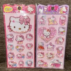 ⑦サンリオ　ハローキティ　シャカシャカ ウォーターシール ステッカー　2点セット
