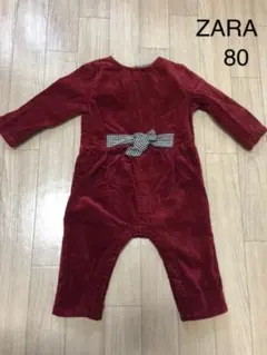 ZARA baby ザラベビー ロンパース コーデュロイ 80 女の子 キッズ