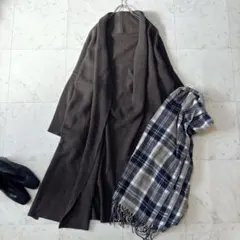 美品 Deuxieme Classe ロング丈 スムースニットガウンコート