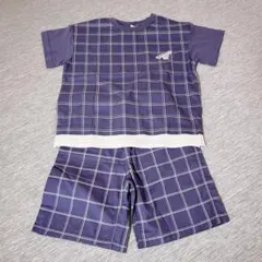 petit main プティマイン セットアップ チェック Tシャツのサムネイル