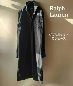 RALPH LAUREN カットソー 生地 胸 ポケット シャツ ワンピース