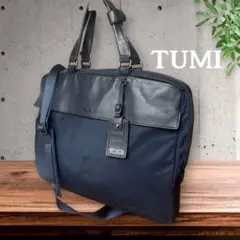 良品 TUMI ナイロン×レザー 2wayバッグ ビジネス カーキ h673 - メルカリ