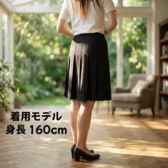 未使用 LANVIN COLLECTION シルクウール プリーツスカート 36のサムネイル