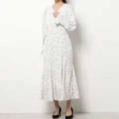 dazzlin　フラワープリント　2wayマーメイドワンピース