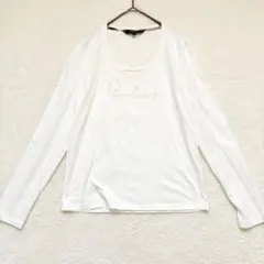 BURBERRY LONDON バーバリーロンドン　長袖Tシャツ　筆記体ロゴ刺繍のサムネイル