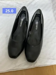 CLOSSHI 黒 パンプス 25cmのサムネイル