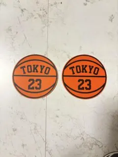 TOKYO 23 (atmos) バスケットボールカラー ステッカー 2枚セット