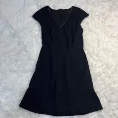 Armani Exchange ノースリーブひざ丈ワンピース　黒