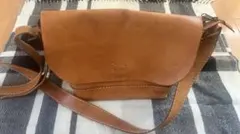 fes☆ブラウンレザーショルダーバッグ