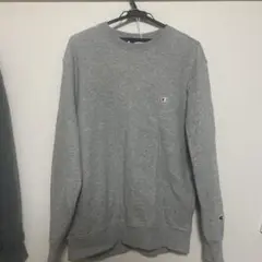 Champion グレー クルーネック トレーナー