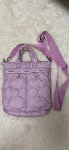 レスポートサック　スモールヘルメットバッグ　ラベンダー　パール　ショルダー