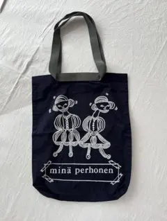 ミナポルホネン/mina perhonen30周年記念ワンマイルトートバッグ 黒 ミナポルホネン/mina perhonen30周年記念ワンマイルトートバッグ