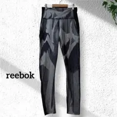 専用【リーボック】 良品✨レギンス 紺×グレー 総柄 ドット スパッツ　M相当