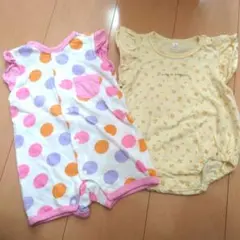 バースデイ　ノースリーブロンパース　カバーオール　2枚セットのサムネイル