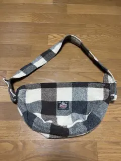 Johnson woolen mills チェックショルダーバッグ