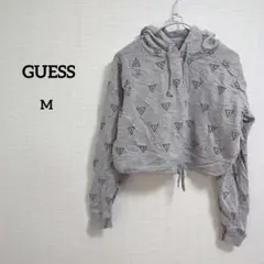 海外古着 1点物 GUESS グレー クロップドパーカー M
