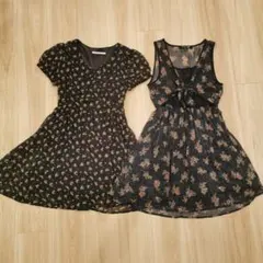 olive des olive 花柄ワンピース　FOREVER21　2点セット