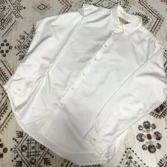 【美品】nano universeナノユニバース 光沢サテンシャツ LB04