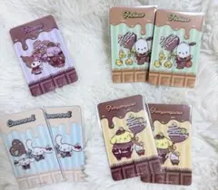 산리오 チョコレートデザイン ミラー セブンイレブン全4種7枚セット