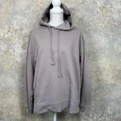 WYM フーディー パーカー くすみパープル 綿100 メンズライク M