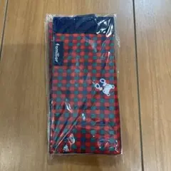 【新品】familiar ファミリア エコバッグ S 赤系ファミリアチェック