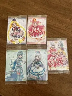 プリキュアカードウエハース　わんだふるプリキュア　5枚セット