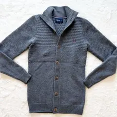 フレッドペリー　セーター　ニット　ウール　羊毛　グレー　XS