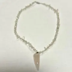 天然石　ローズクォーツ　ネックレス