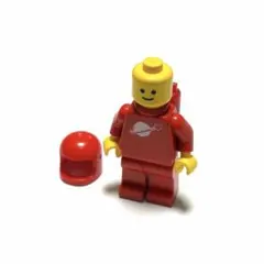 LEGO ミニフィグ　宇宙飛行士　クラシックスペース　赤　β384