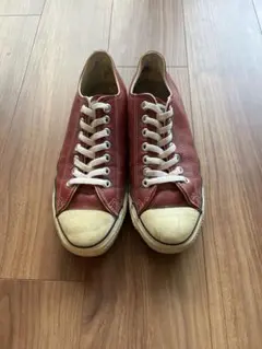 【USA製】CONVERSE ALL STAR 赤レザー　サイズ8H